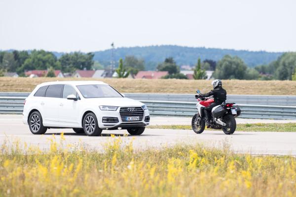 Ducati Audi safety car-bike comms smart highway