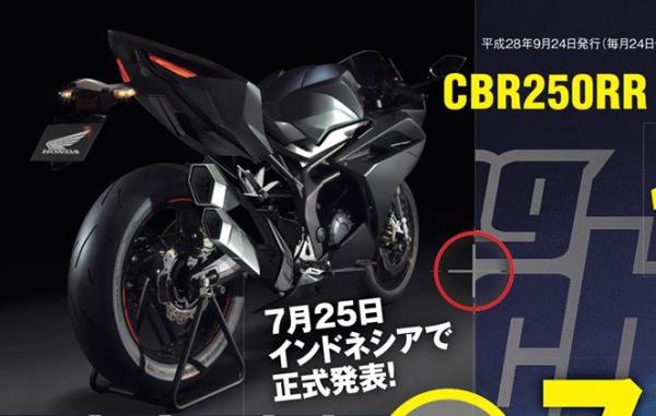 Honda CBR250RR exhaust rendering