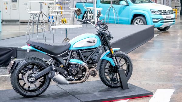 Ducati Scrambler with Argentinian flag paint. - Ducati Media