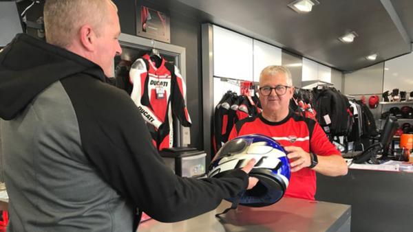 ducati manchester customer helmet