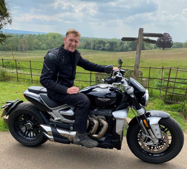 Major Tim Peake, Triumph Motorcycles