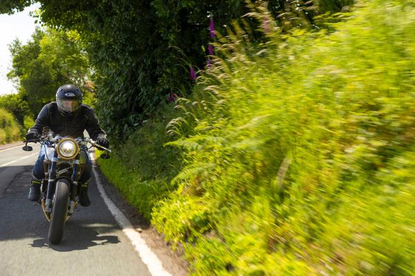 Langen Two Stroke on country road. - Rod Kirkpatrick/F Stop Press