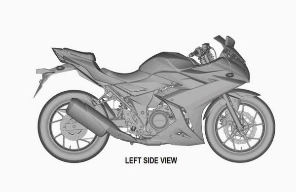 The patent images that could show Suzuki’s GSX-R250