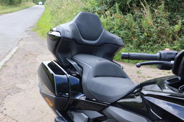 the 2023 Honda Gold Wing Tour parked by the road