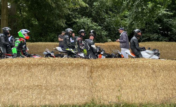 Waiting at the start prior to the Goodwood Festival of Speed hill climb