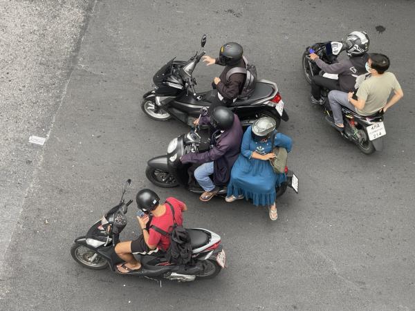 Motorcyclists in Bangkok