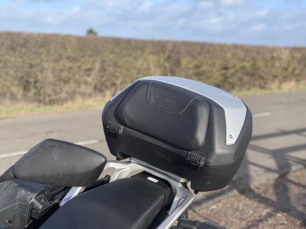 The top box on a motorcycle