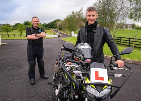 Jonathan Rea learning to ride