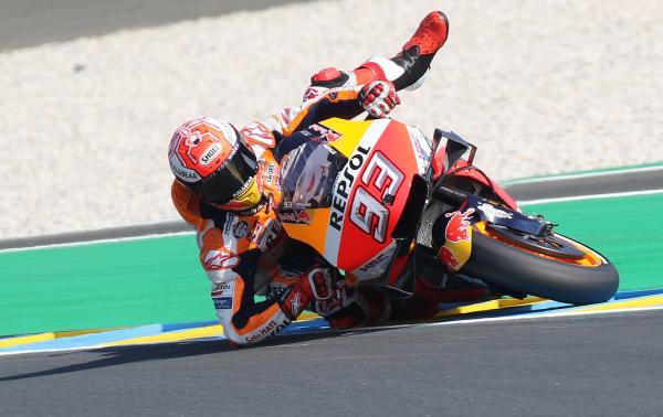 Marc Marquez crash in Jerez