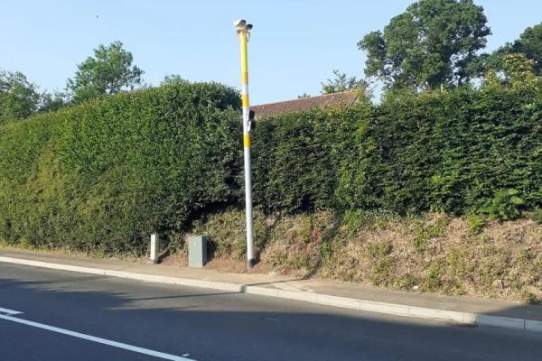 A bi-directional speed camera in Exmouth