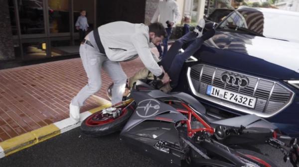 Nico Rosberg Energica Crash Monaco