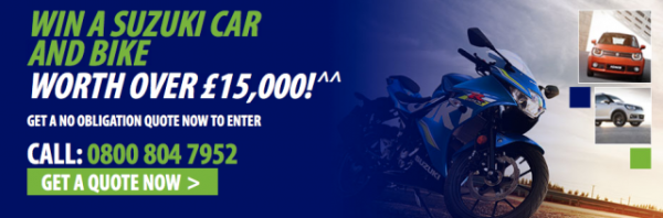 Win a Suzuki bike and car with Carole Nash