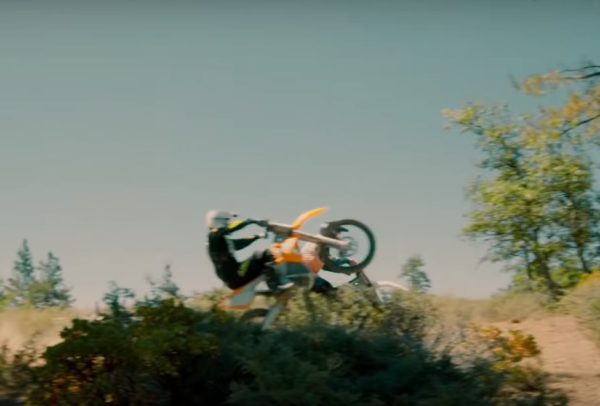 Matt LeBlanc wheelie Alta Redshift