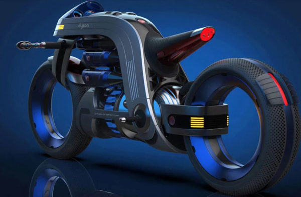 Dyson inspired electric motorcycle concept 