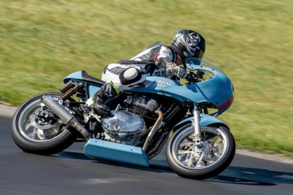 Trisha Dahl racing Royal Enfield Continental GT 650