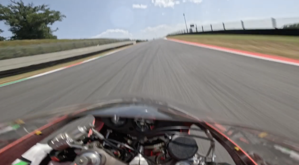 Niccolò Canepa on-board at Mugello