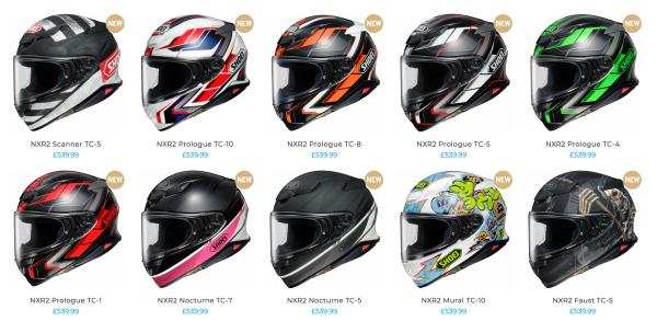 Shoei NXR2 graphic styles