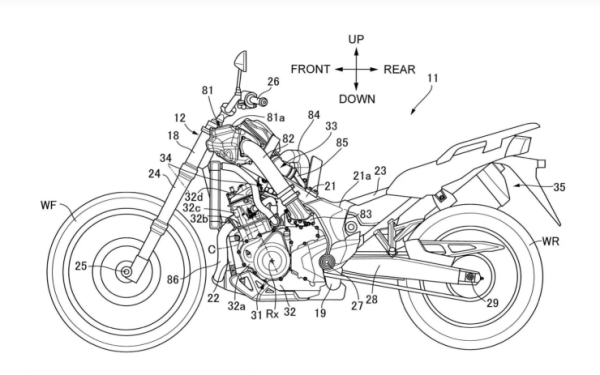 Supercharged Honda Africa Twin patent