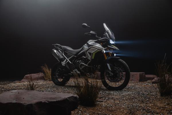 The Tiger 900 Rally Aragon Edition adventure motorcycle