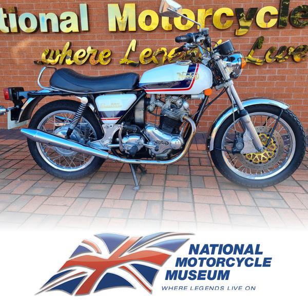 1974 Norton Commando, 1st prize 2023 National Motorcycle Museum Summer Raffle.