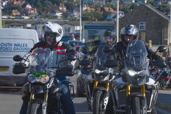 Motorcycles gathered for 2022 annual DocBike charity ride-out. - DocBike/Will Badman Photography