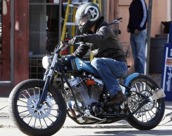 Brad Pitt spied on new Roland Sands ride