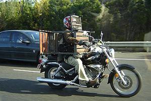 Oz Police catch up with BBQ biker