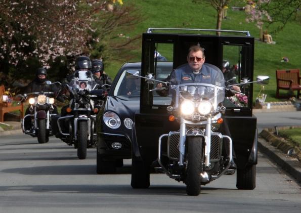 Vicar attempts motorcycle hearse speed record