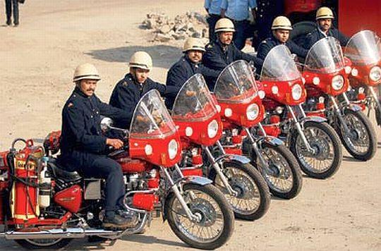 Royal Enfield fire engines