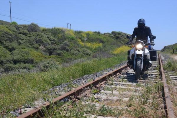 Train hits motorcycle at level crossing