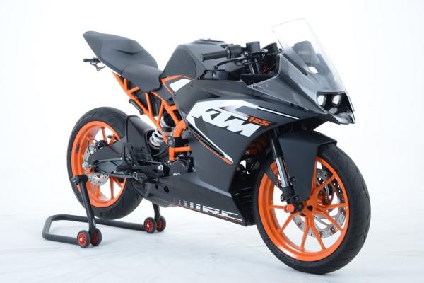 R&G's new crash protection range for KTM RC125