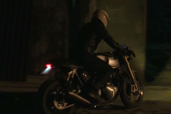 New water-cooled Triumph Bonneville seen in action in David Beckham film
