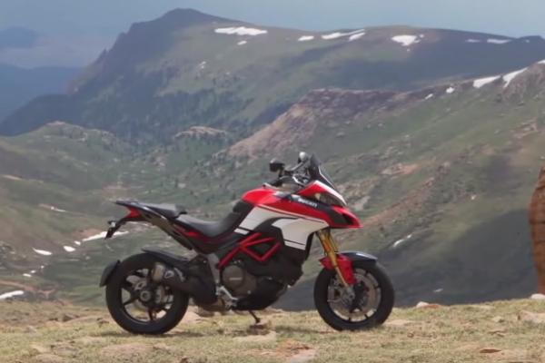 New Ducati Multistrada 1200 Pikes Peak in action