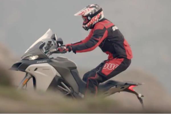 Ducati Multistrada 1200 Enduro in action