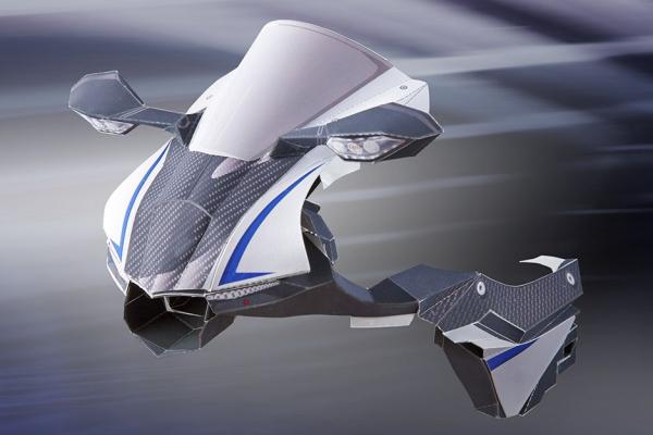 Download a free origami-style Yamaha R1M