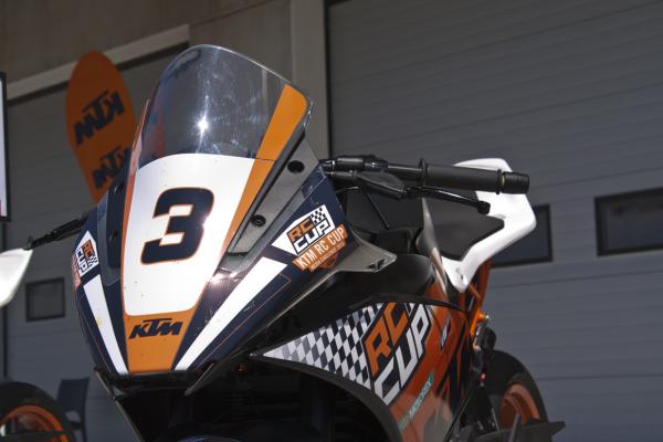 How hard can it be to ride a KTM RC Cup bike to glory?