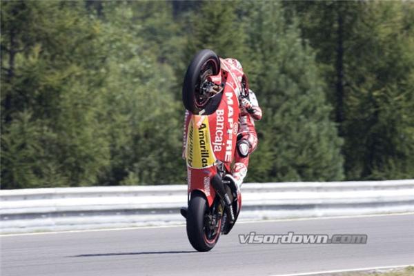 Bautista's Brno MotoGP wheelie flip gallery