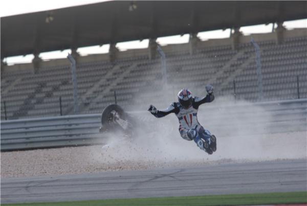 Ruben Xaus WSB Portimao crash pics