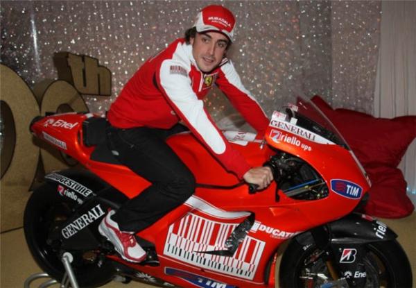 Alonso gifted Ducati Desmosedici