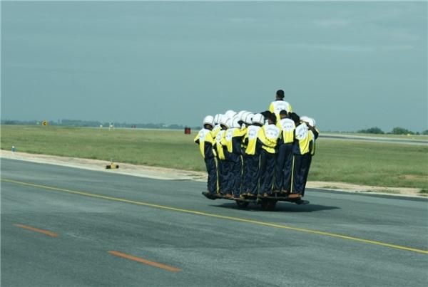 New World Record: 54 people on one motorbike