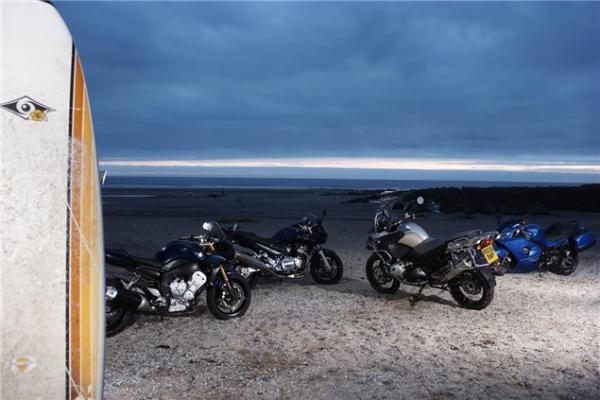 Road Test: Suzuki Bandit 1200, BMW R1200GS Adventure, Triumph Sprint ST, Yamaha FZ1 Fazer