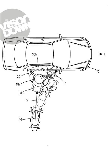 Honda developing next-generation bike airbags