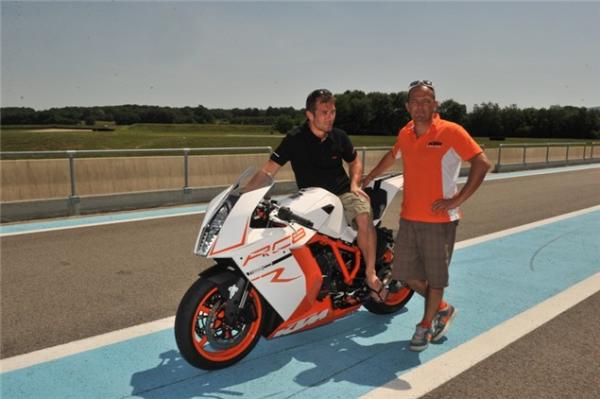 Sébastien Loeb on a KTM RC8R