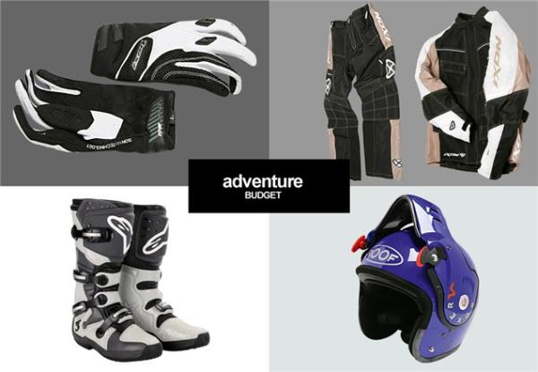 Adventure riding gear: Budget & Expensive