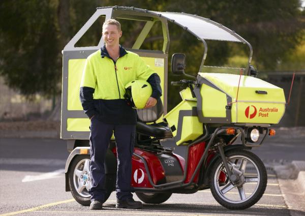 Aussie postal worker and electric trike