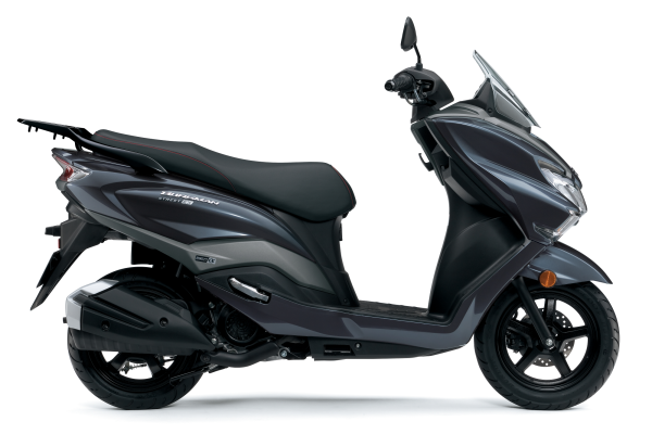 2023 Suzuki Burgman Street 125EX in navy.