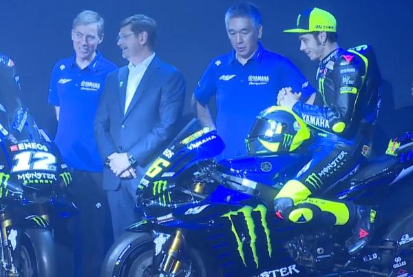 FIRST LOOK: Rossi, Vinales unveil Monster Yamaha colours