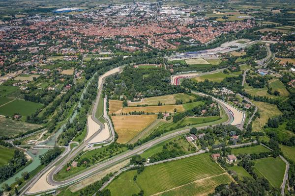 Imola circuit from above