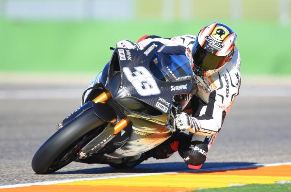 Melandri 0.2 secs off Rossi at Valencia test