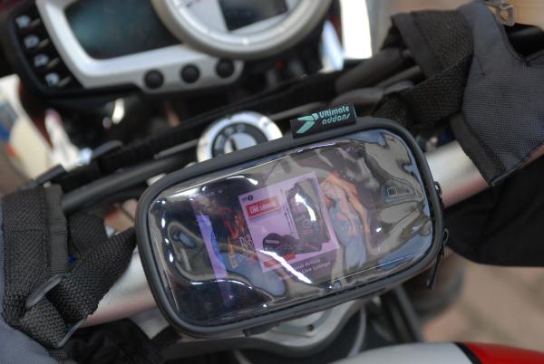 Ultimate Addons iPhone motorcycle mount - review